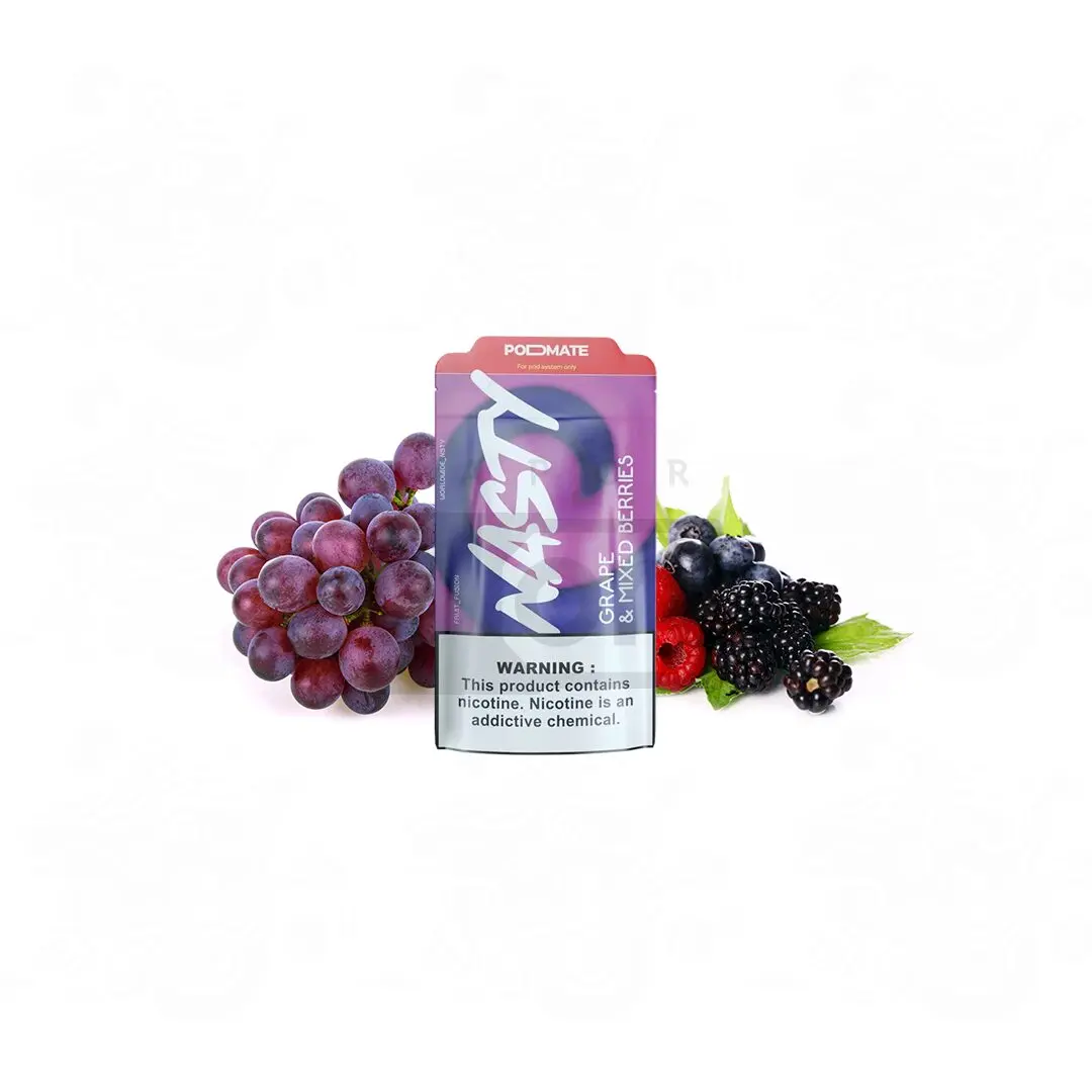 Líquido Nasty Podmate NicSalt – Grape &amp; Mixed Berries