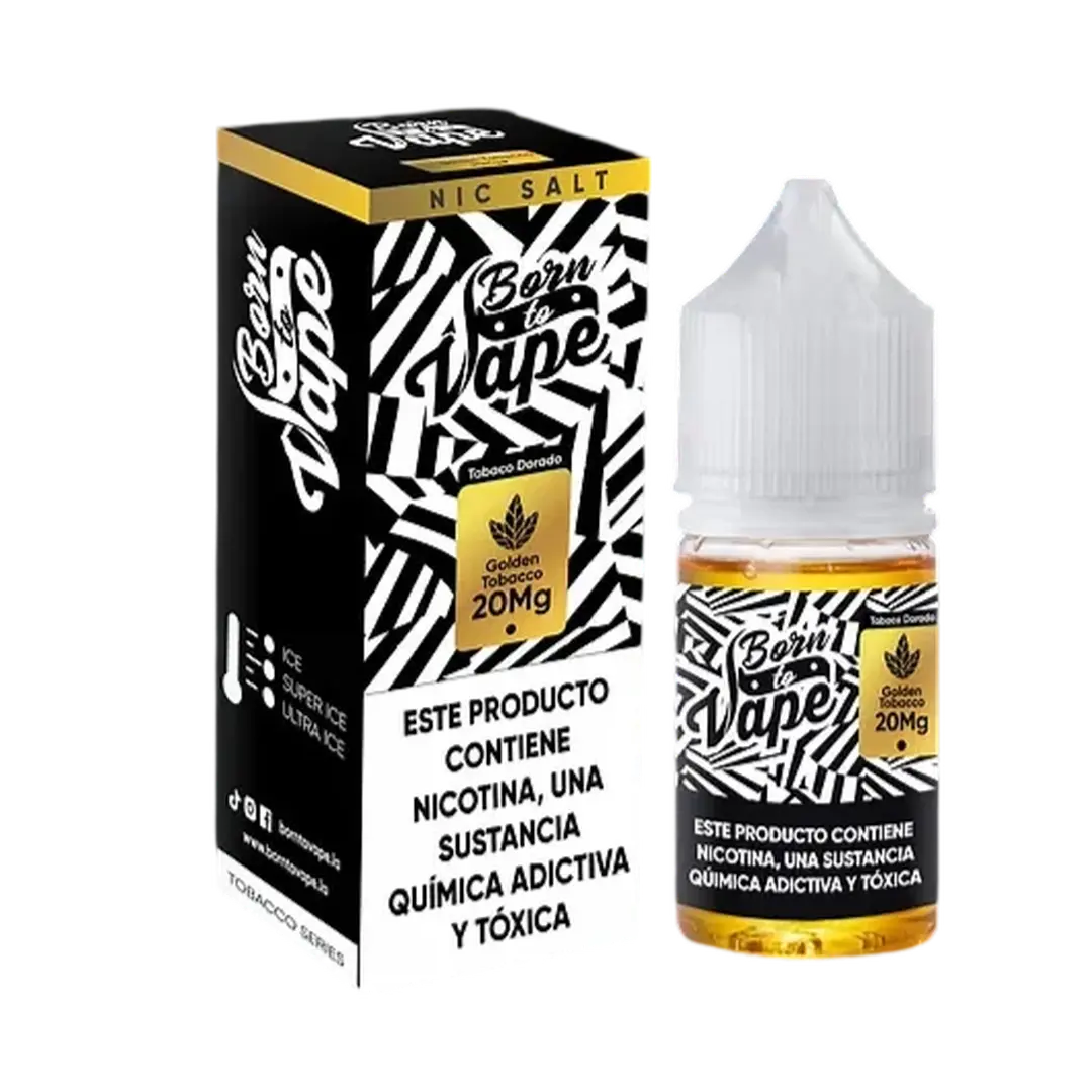 Líquido Born to Vape NicSalt - Golden Tobacco