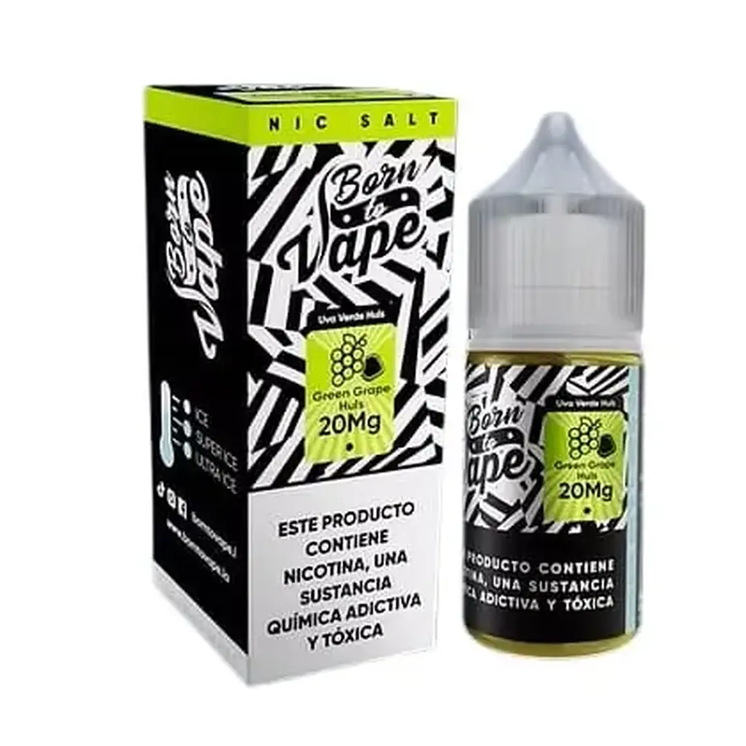 Líquido Born to Vape NicSalt - Green Grape Huls
