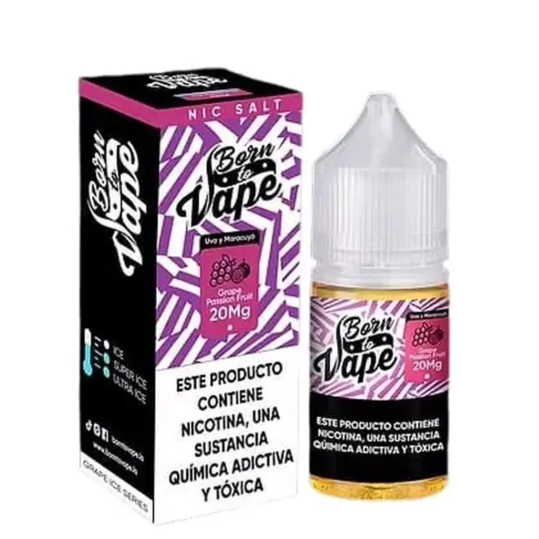 Líquido Born to Vape NicSalt - Grape Passion Fruit