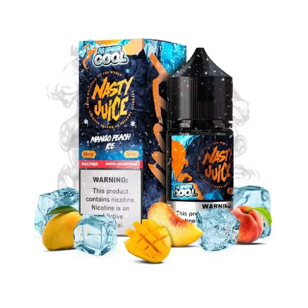Líquido Nasty Super Cool Nicsalt - Mango Peach Ice