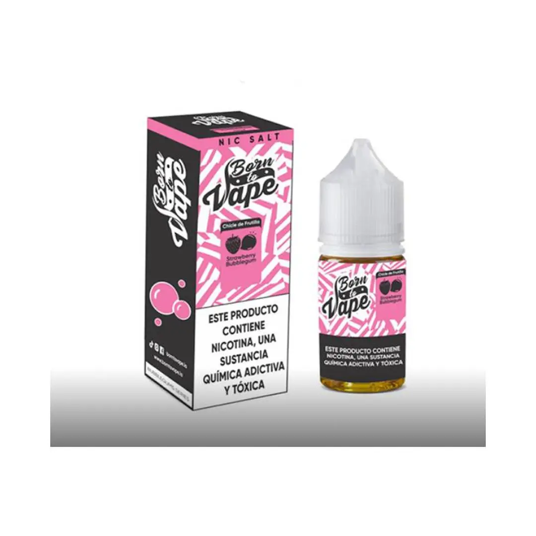 Líquido Born to Vape NicSalt - Strawberry Bubblegum