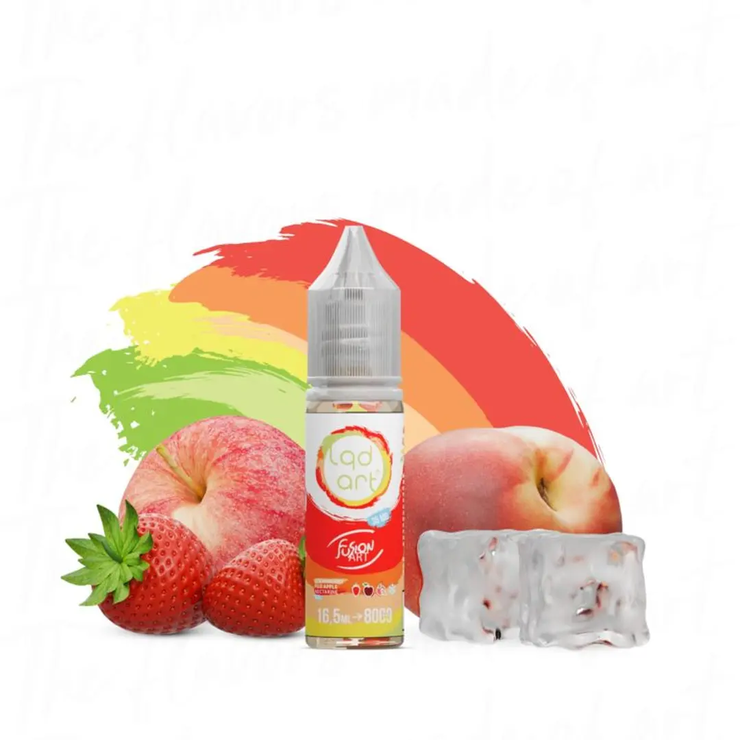 Líquido LQD Art NicSalt Fusion - Strawberry Fuji Apple Nectarine Ice