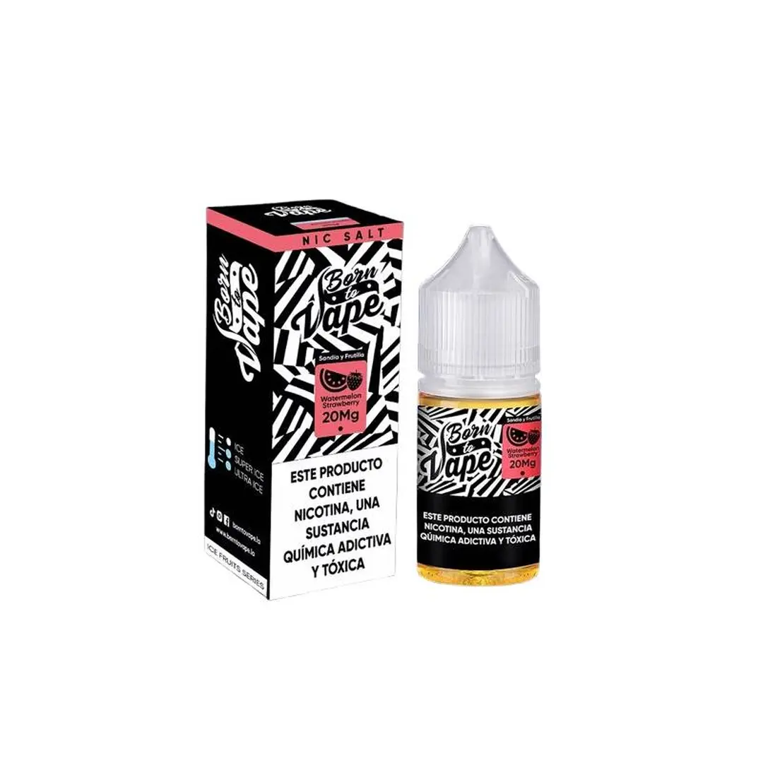 Líquido Born to Vape NicSalt - Watermelon Strawberry