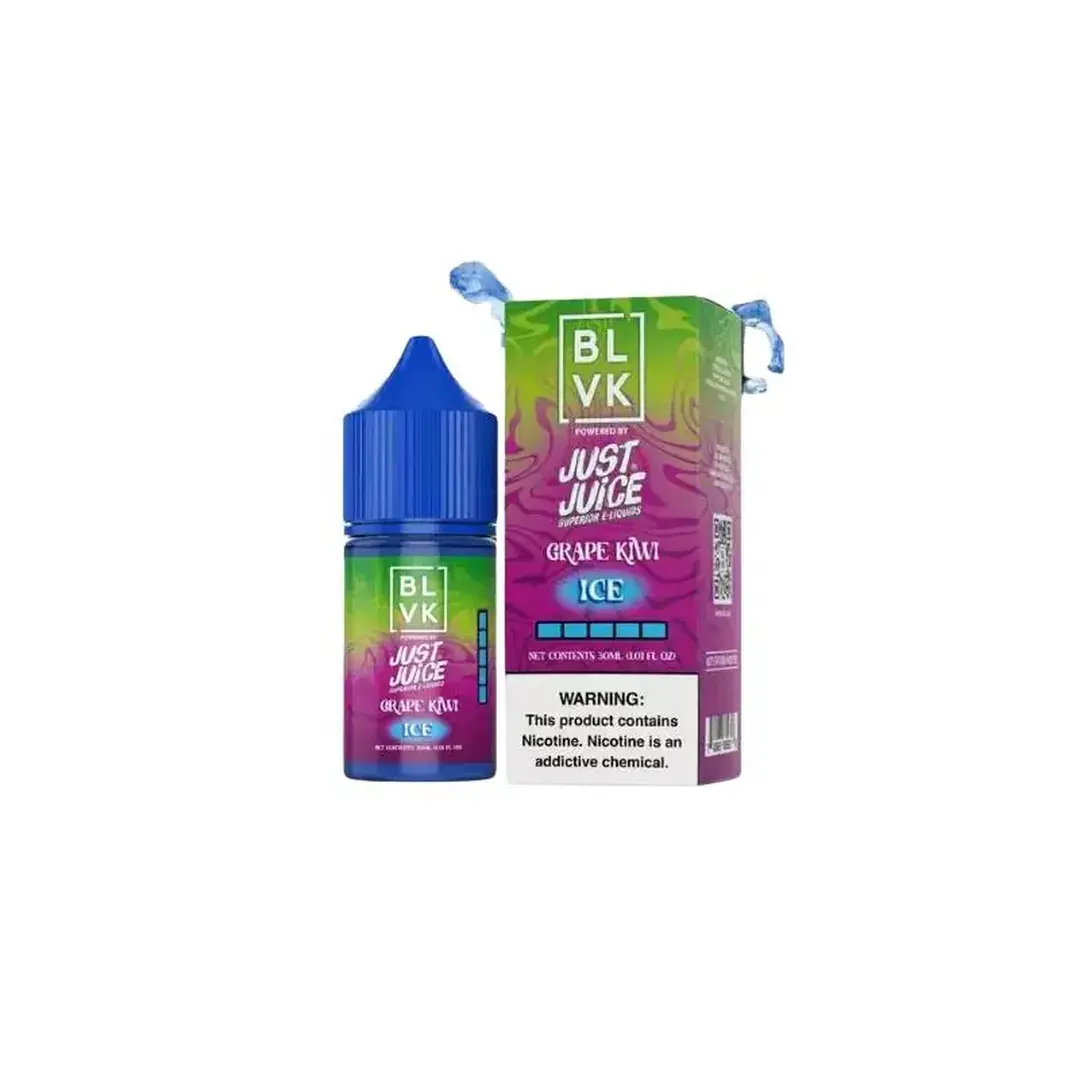 Líquido Blvk Just Juice Nicsalt - Grape Kiwi Ice