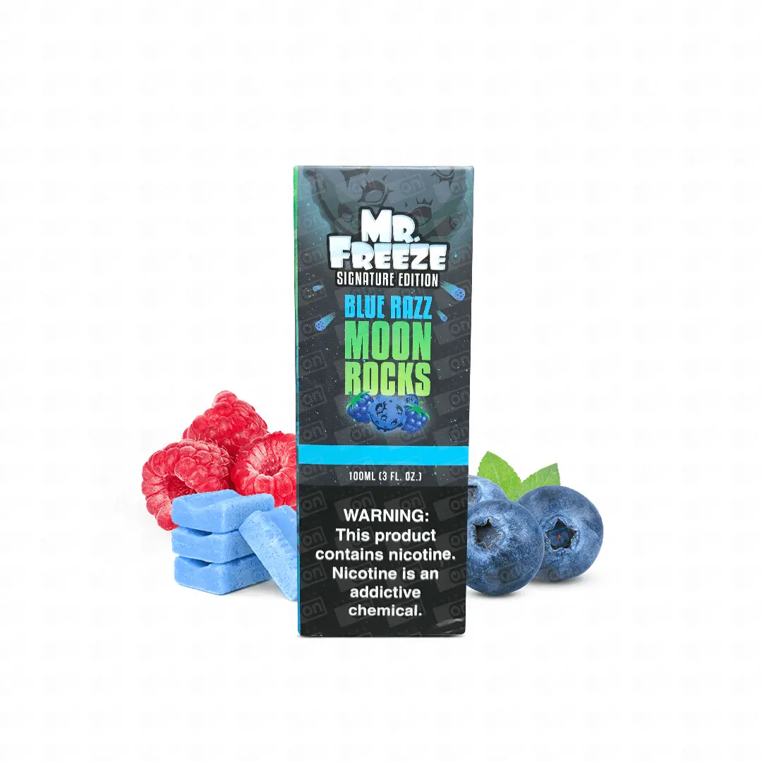 Líquido Mr Freeze Signature Edition Freebase - Blue Razz Moon Rocks