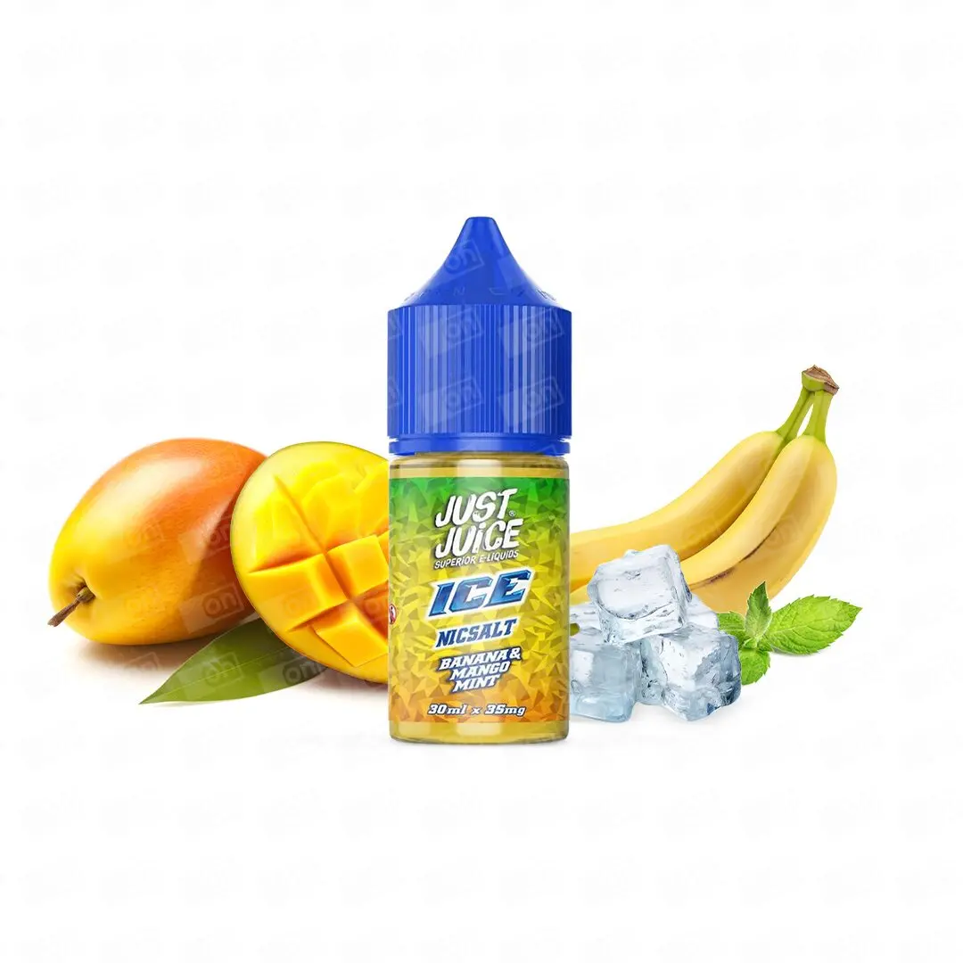 Líquido Just Juice Ice NicSalt - Banana &amp; Mango Mint
