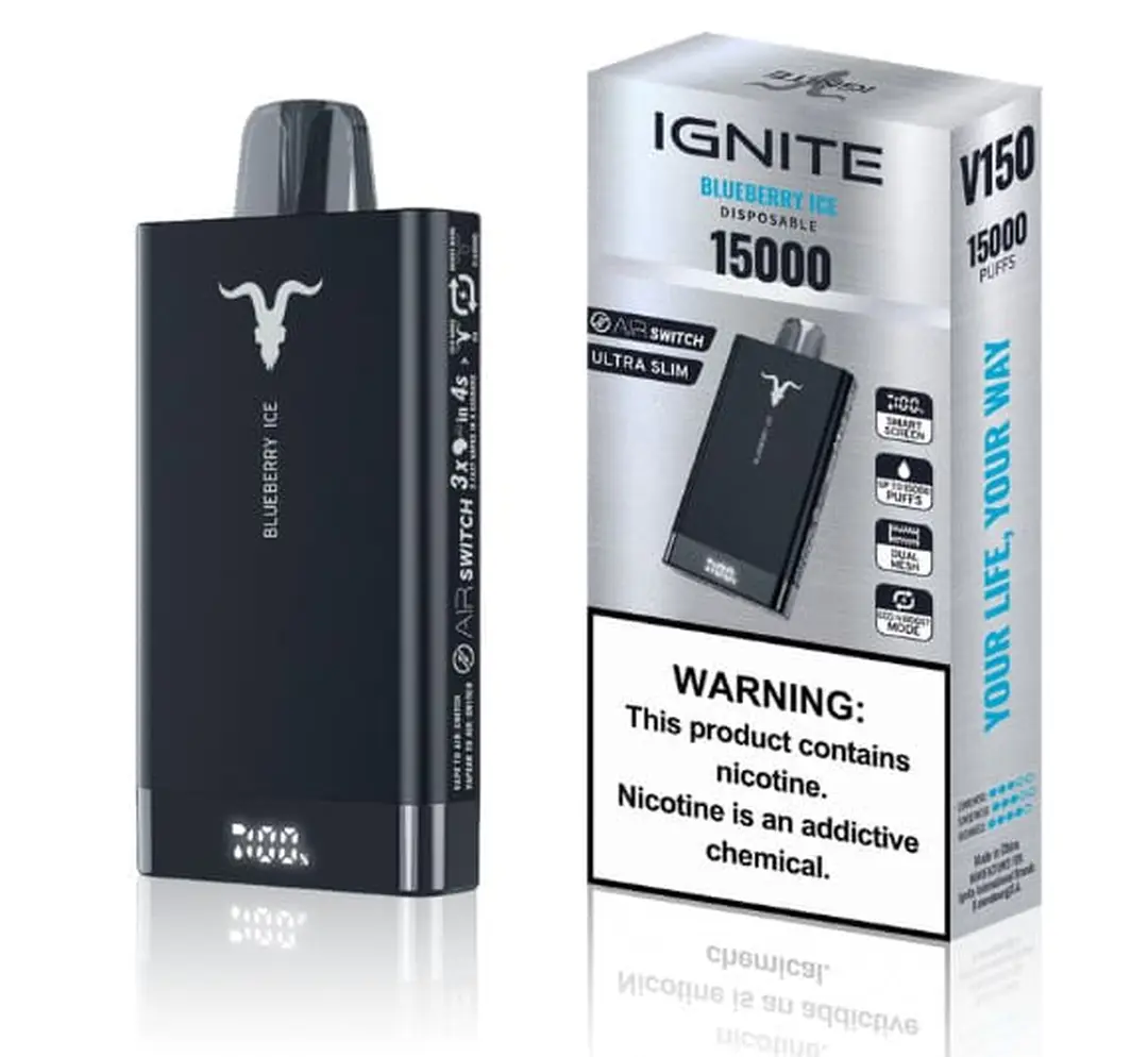 Pod Descartável Ignite V150 Pro 15000 Puffs 5%