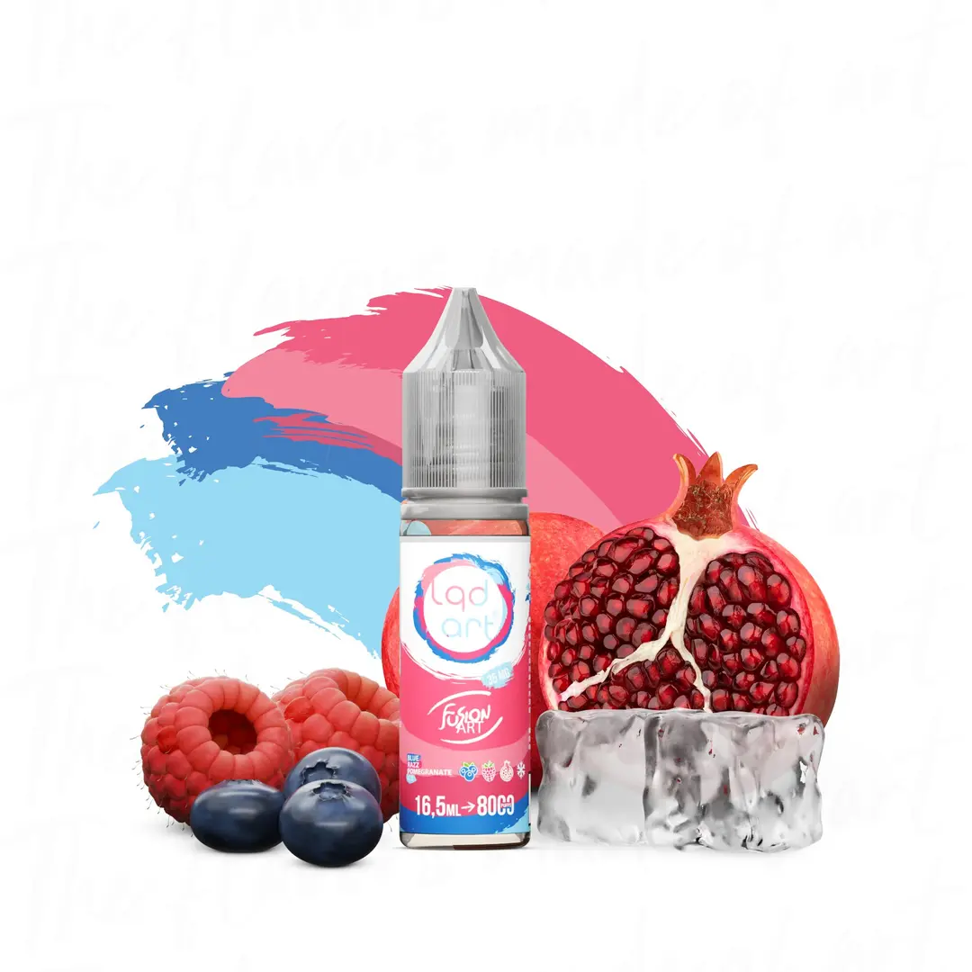 Líquido LQD Art NicSalt Fusion - Blue Razz Pomegranate Ice