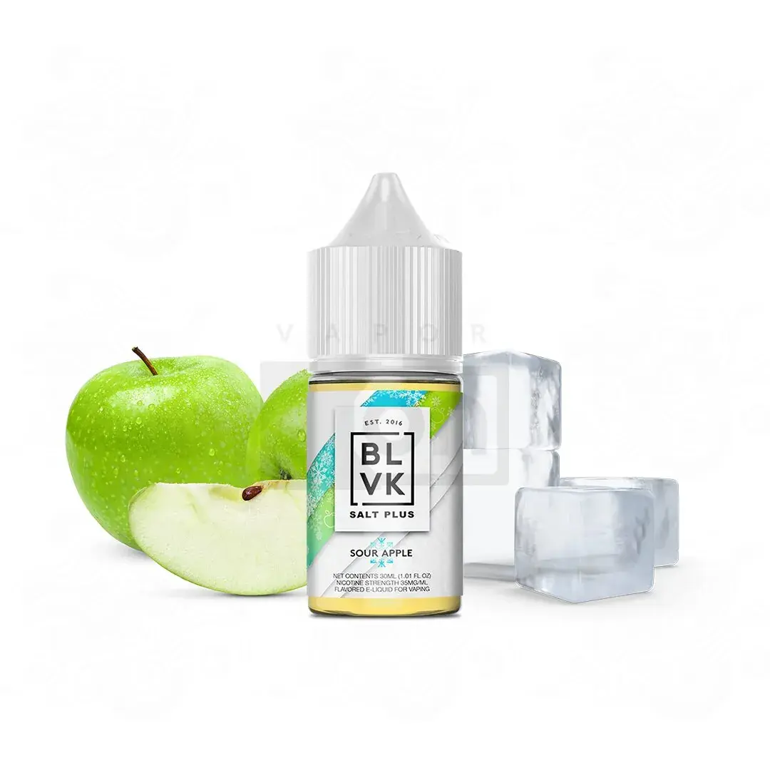 Líquido Blvk Plus NicSalt - Sour Apple / Apple Candy Ice