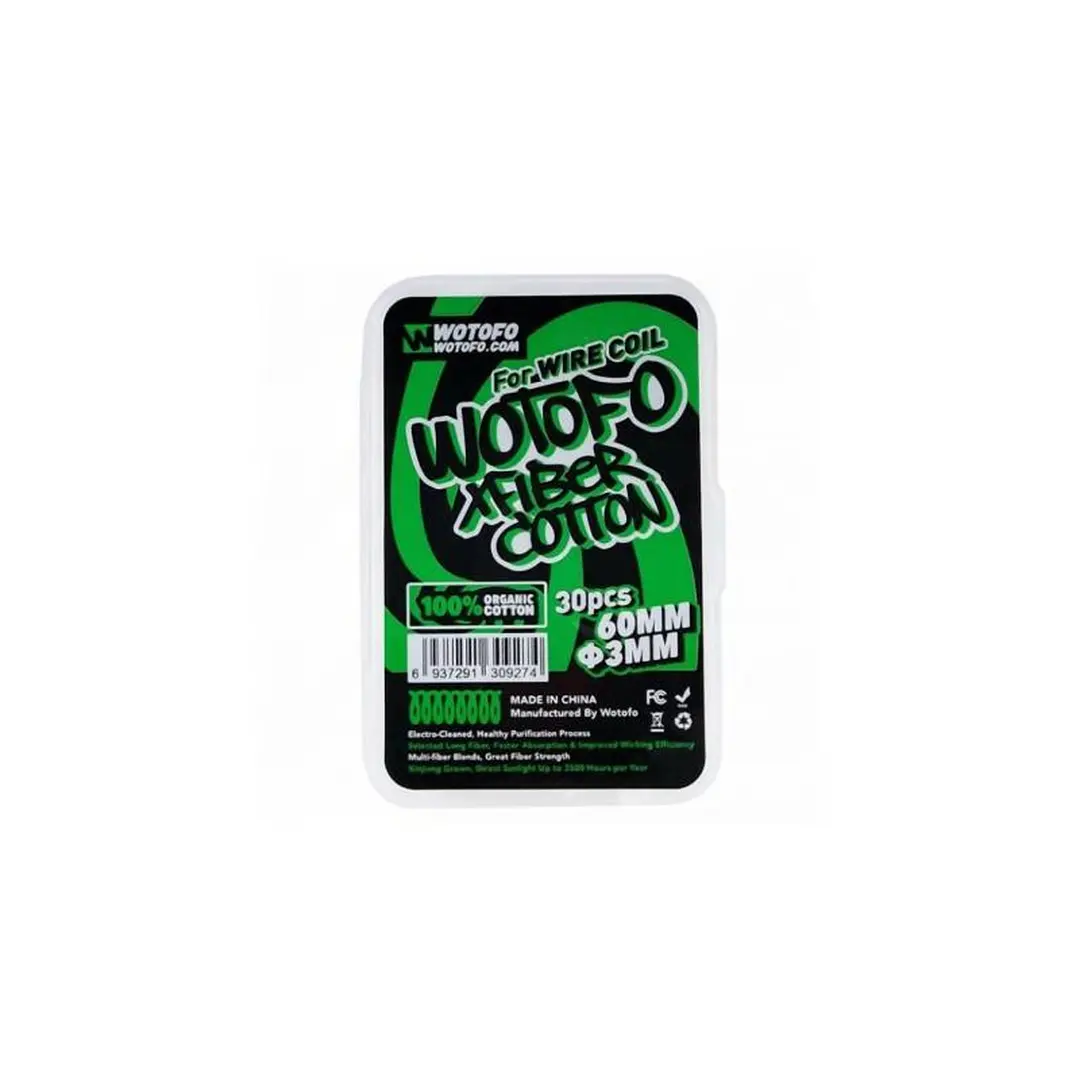 Algodão Cotton Coil Vape - Wotofo XFiber - 3MM