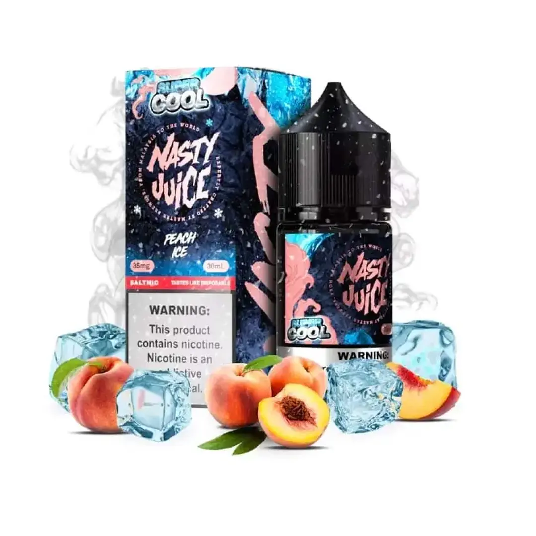 Líquido Nasty Super Cool Nicsalt - Peach Ice