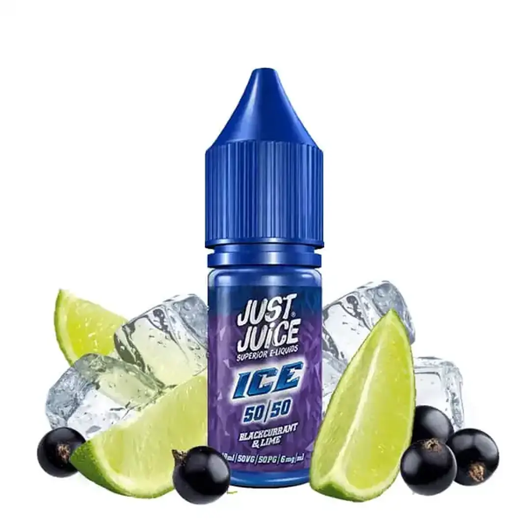Líquido Just Juice Ice NicSalt - Blackcurrant &amp; Lime