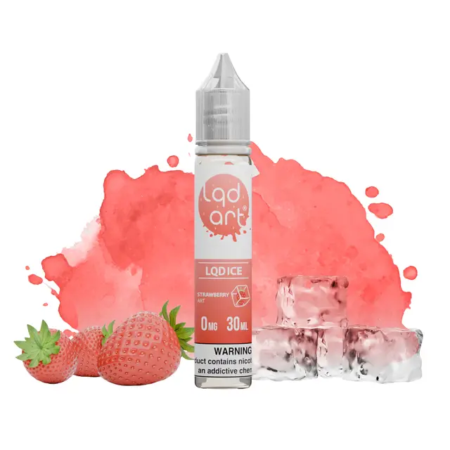 Líquido LQD Art Freebase Ice - Strawberry Art Ice