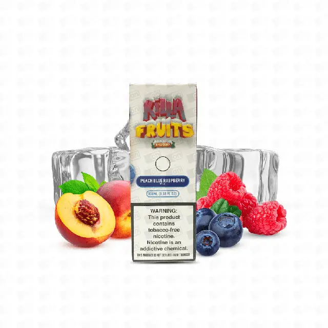 Líquido Killa Fruits Ice Freebase - Peach Blue Raspberry