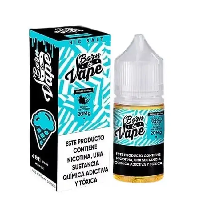 Líquido Born to Vape NicSalt - Grape Ice Cream