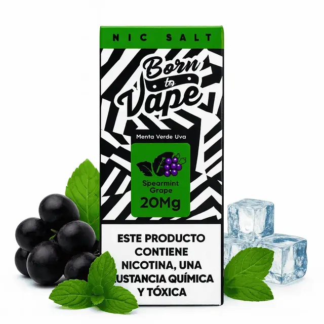 Líquido Born to Vape NicSalt - Spearmint Grape