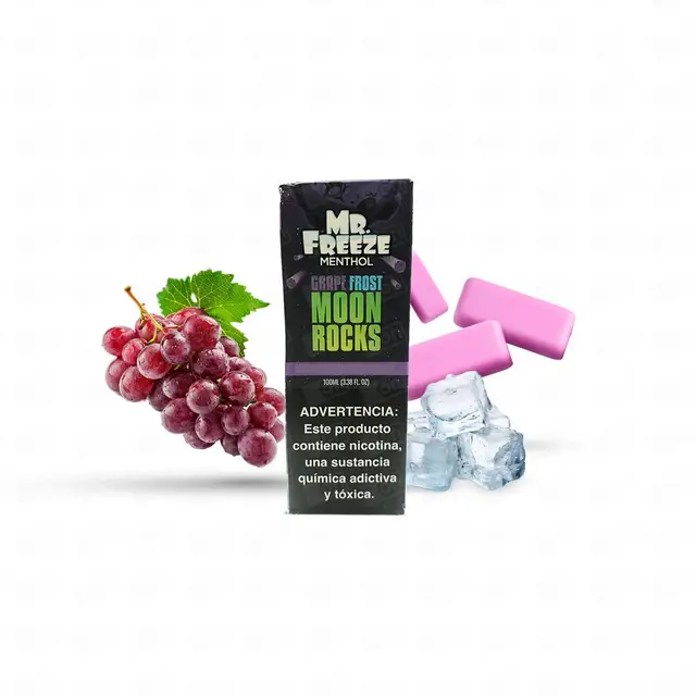 Líquido Mr Freeze Menthol Freebase - Grape Frost Moon Rocks