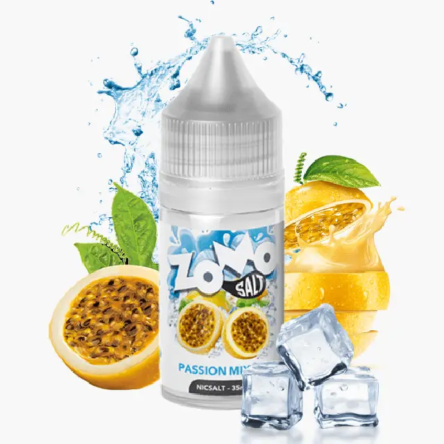 Líquido Zomo NicSalt IceBurst - Passion mix Ice