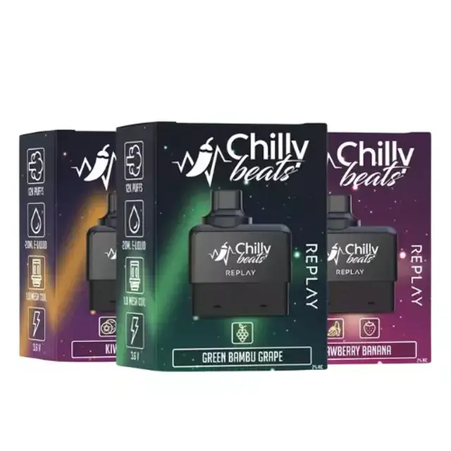 Refil Cartucho Chilly Beats Replay 12000 Puffs - 5%