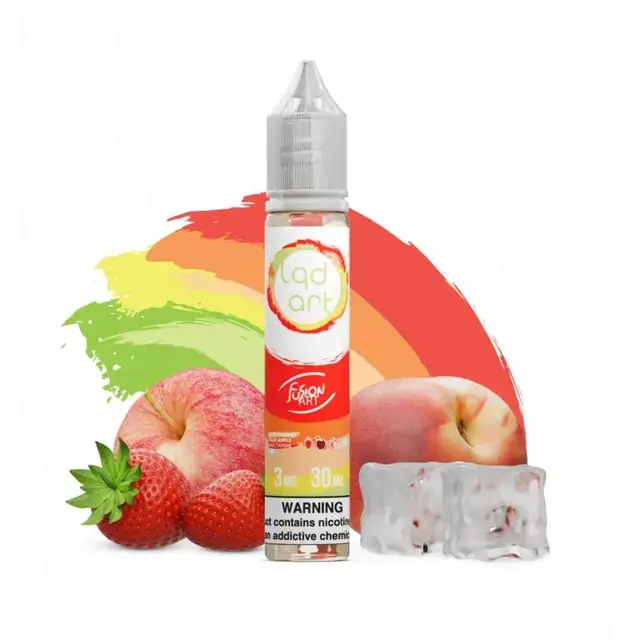 Líquido LQD Art Freebase Fusion - Strawberry Fuji Apple Nectarine Ice