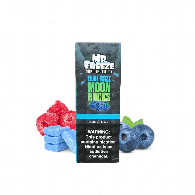 Líquido Mr Freeze Signature Edition Freebase - Blue Razz Moon Rocks