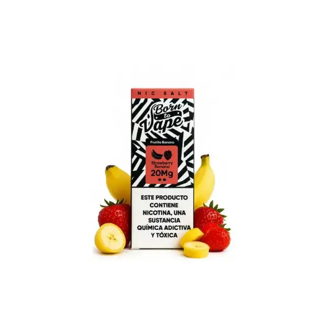 Líquido Born to Vape NicSalt - Strawberry Banana