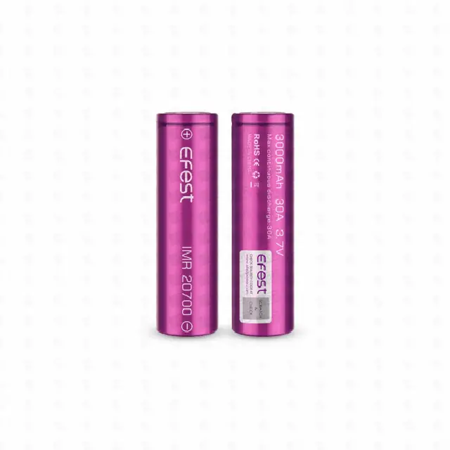 Bateria para Vape Cigarro Eletrônico - Efest (2 Unidades) - 20700 - 3000