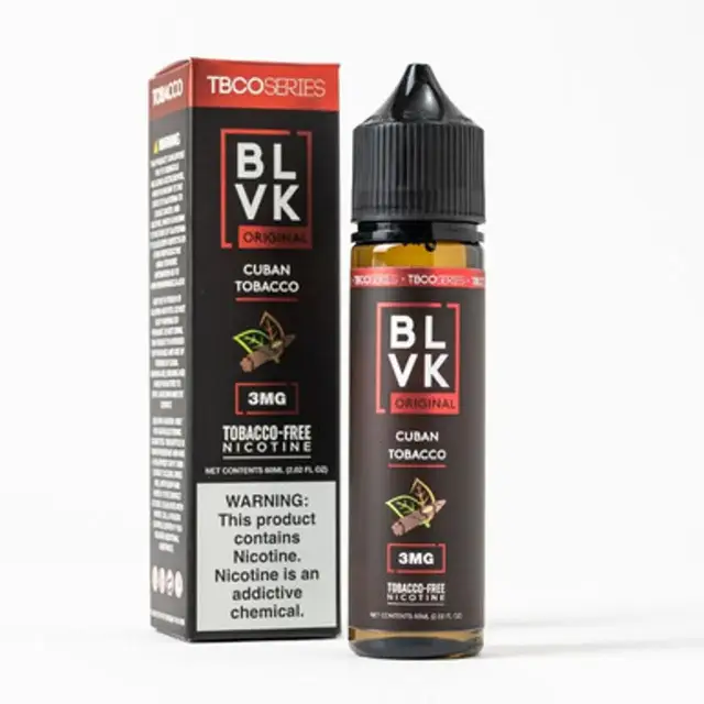 Líquido Blvk Original Tobacco Freebase - Cuban Tobacco