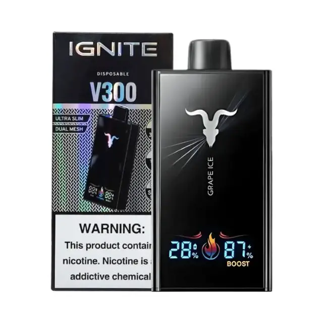 Pod Descartável Ignite V300 30000 Puffs - Black - 5%