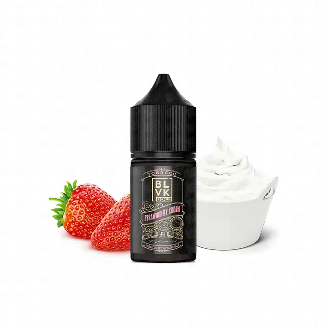 Líquido Blvk Gold Tobacco NicSalt - Strawberry Cream