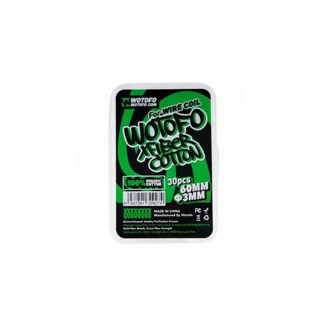 Algodão Cotton Coil Vape - Wotofo XFiber - 3MM