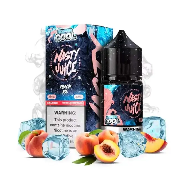 Líquido Nasty Super Cool Nicsalt - Peach Ice