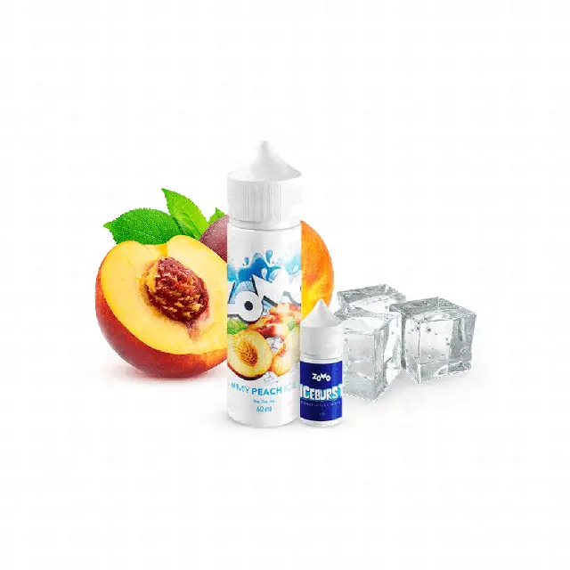 Líquido Zomo Iceburst Freebase - Peach Ice