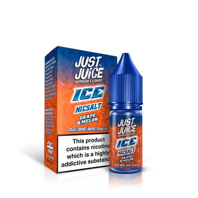 Líquido Just Juice Ice NicSalt - Grape &amp; Melon
